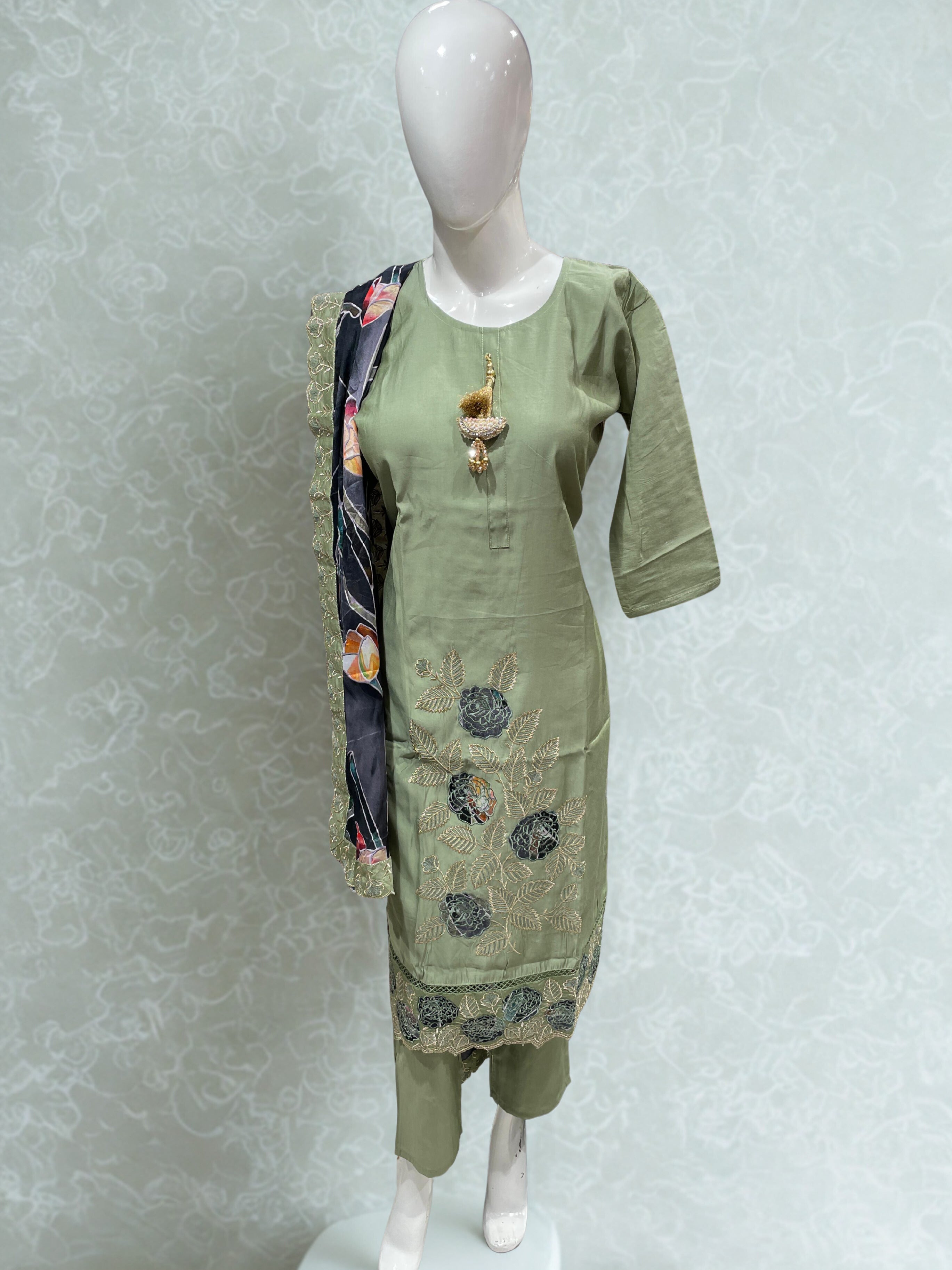 Premium Ready-Made Silk Suits for Women | Embroidered Suits M–XXL | Free Home Delivery